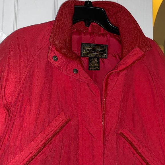 Vintage Eddie Bauer Goose Down Winter Coat Men's Size Small, Red. - Picture 12 of 13